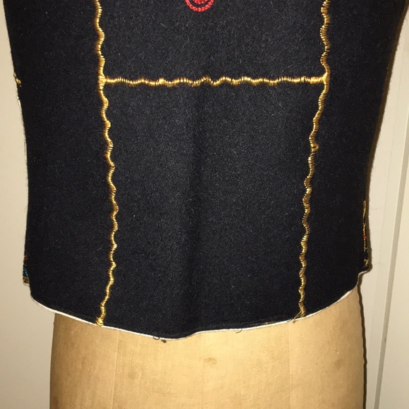 Vintage 1970’s Turkish Hand Embroidered Soutache Vest - Picture 11 of 16